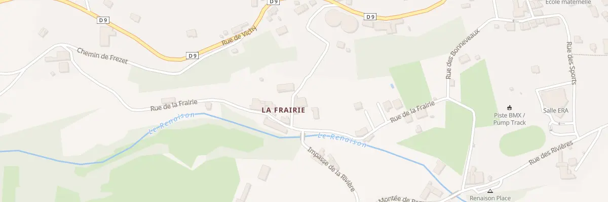 Plan du 400 Rue de la Frairie à Renaison