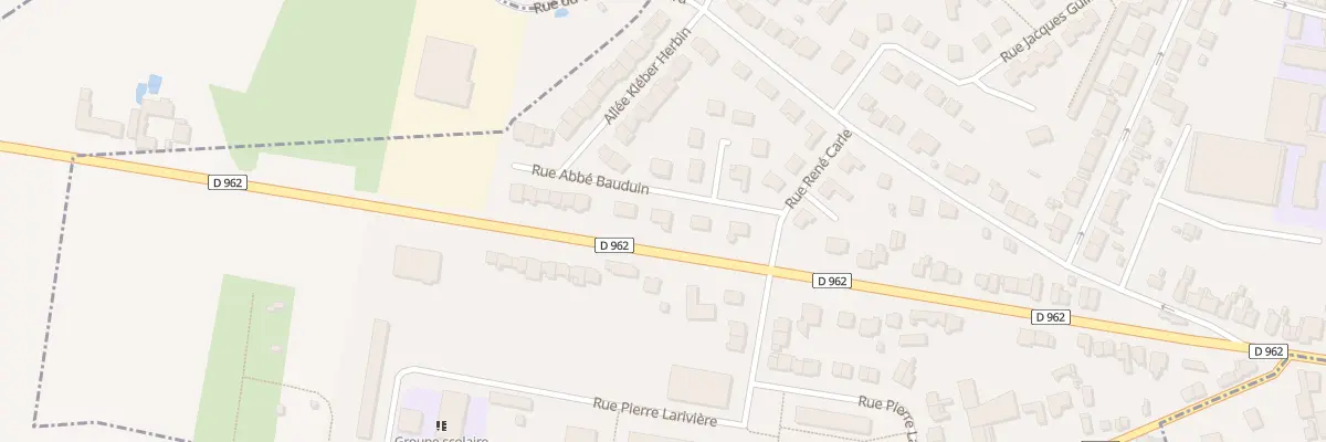 Plan du 5 Rue Abbe Bauduin Rés Fenelon à Avesnes-sur-Helpe
