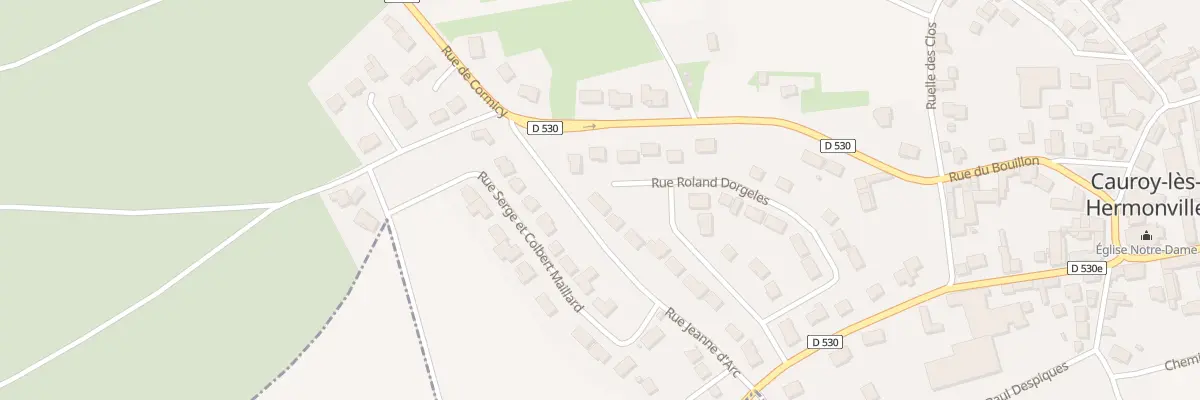 Plan du 17 Rue Roland Dorgeles à Cauroy-lès-Hermonville