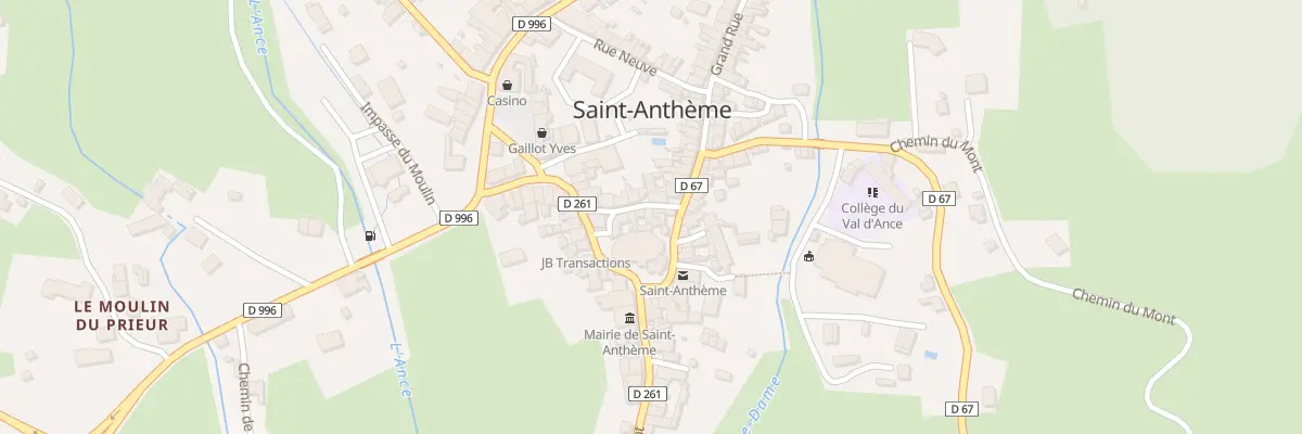 Plan du 9006 Rue des Bouchers à Saint-Anthème