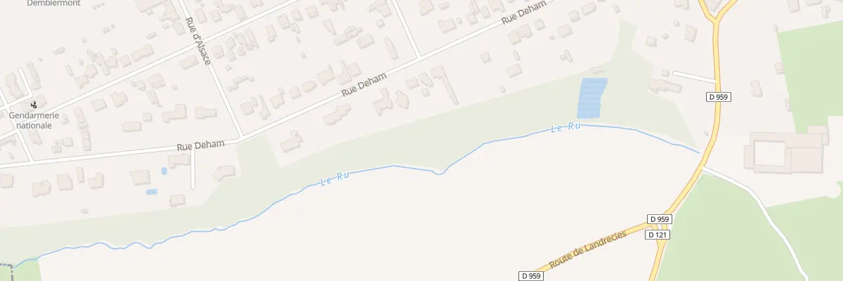 Plan du 37 Rue Deham à Hautmont