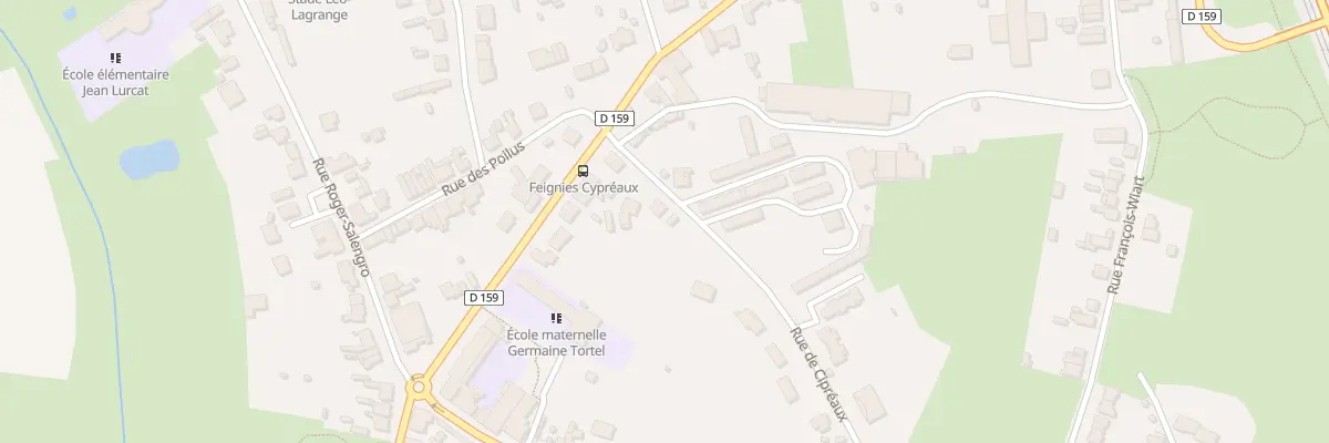 Plan du 59 Rue de Cipreaux à Feignies
