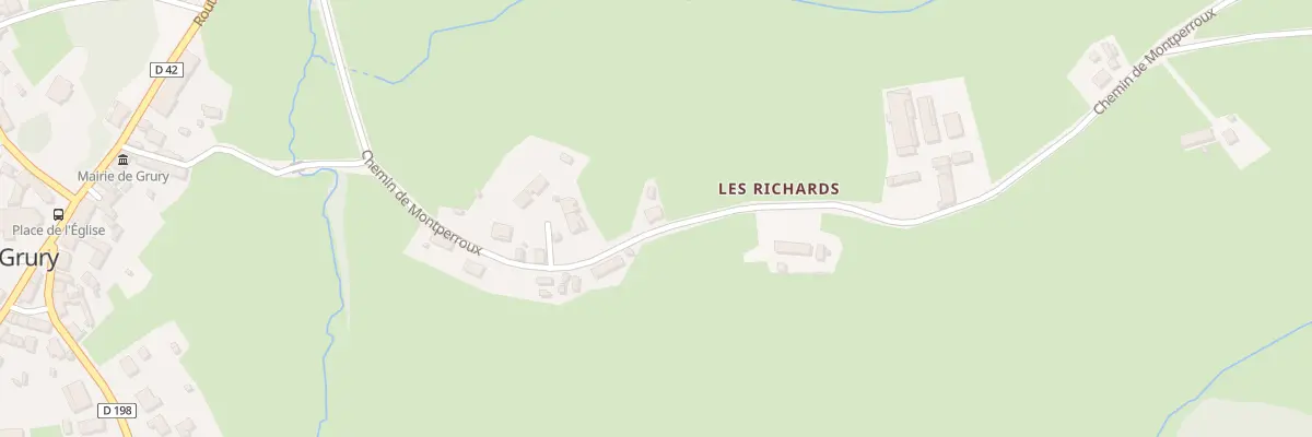 Plan du 525 Che de Montperroux à Grury