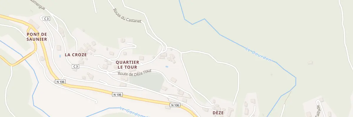 Plan du 5095 Le Tour au Collet-de-Dèze