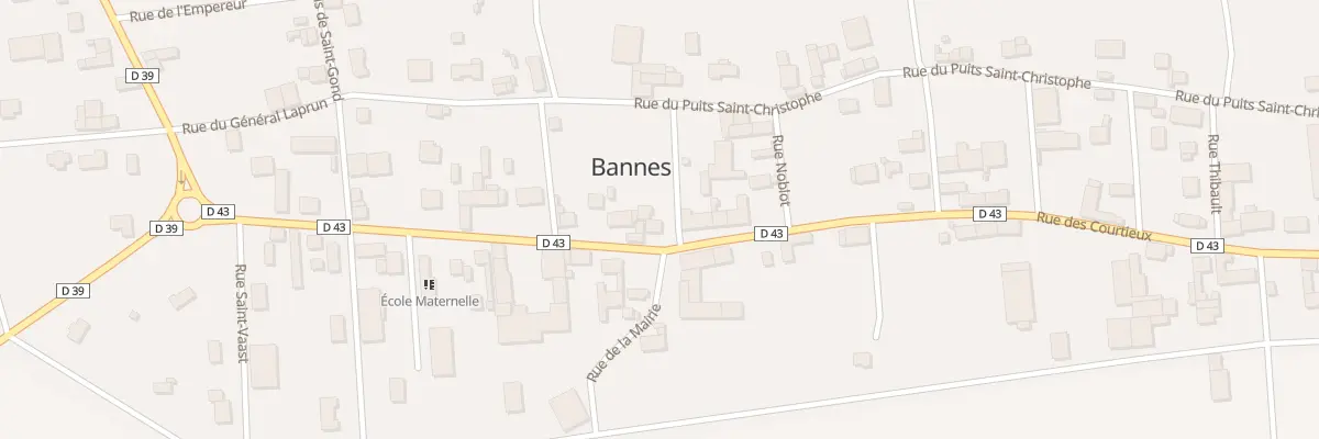 Plan du 33 Rue des Courtieux à Bannes