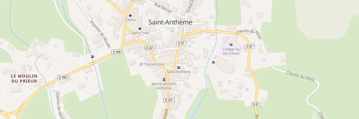 Plan du 9002 Pl de la Halle à Saint-Anthème