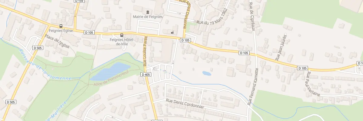 Plan du 38 Rue Jean Jaurès à Feignies