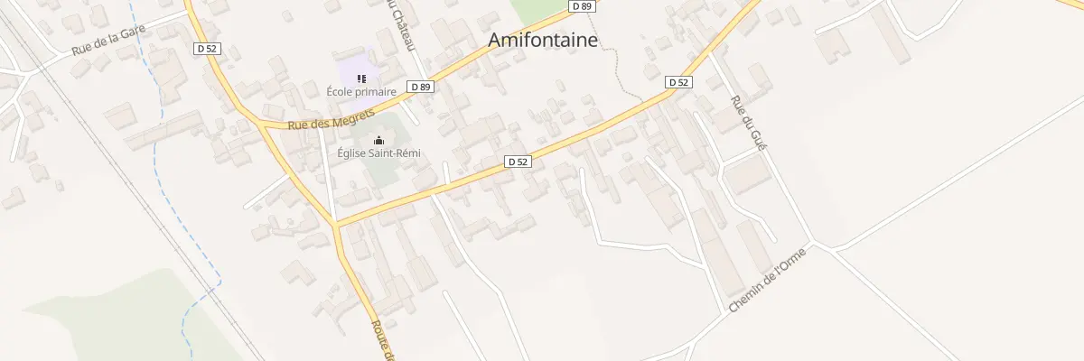 Plan du 14 Gr Gde Rue à Amifontaine