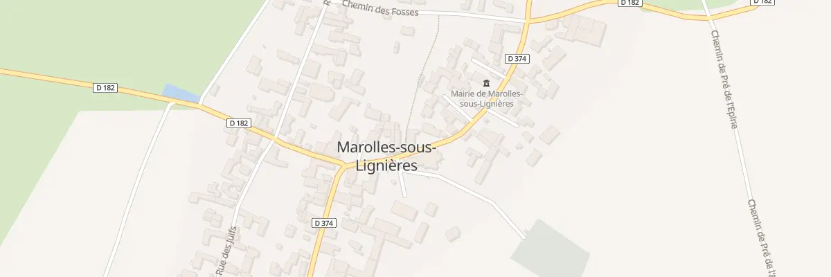 Plan du 7 Rue Principale à Marolles-sous-Lignières