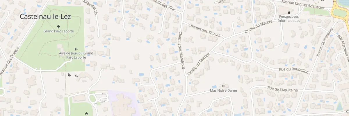 Plan du 649 Che des Mendrous à Castelnau-le-Lez