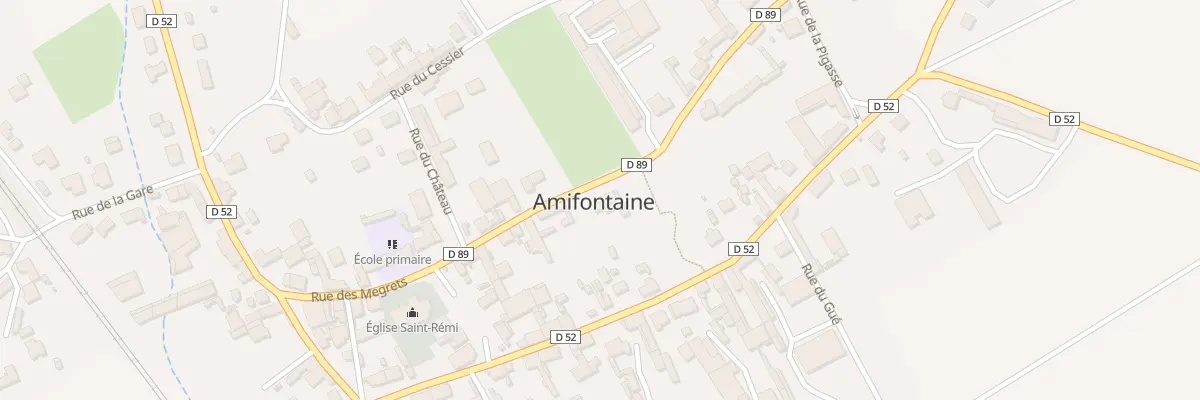 Plan du 20 Rue des Mégrets à Amifontaine