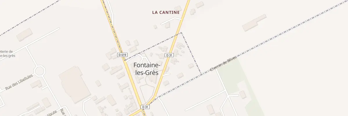 Plan du 6 Rue de la Gare à Fontaine-les-Grès
