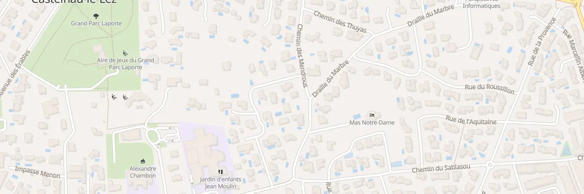 Plan du 605 Che des Mendrous à Castelnau-le-Lez