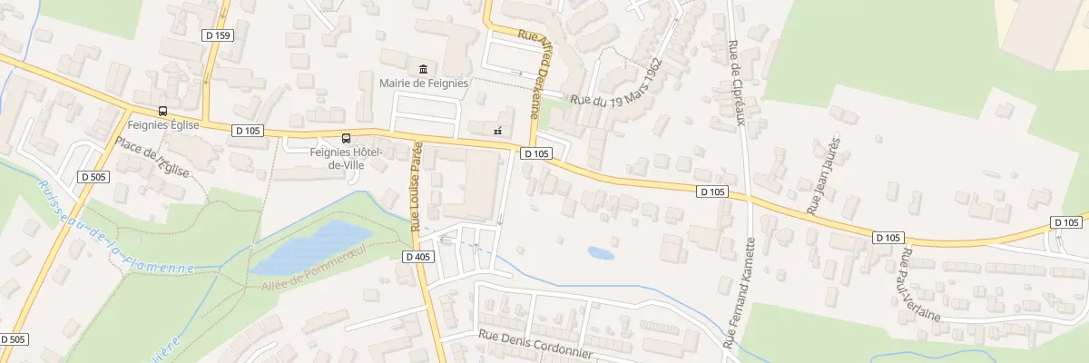 Plan du 40 Rue Jean Jaurès à Feignies