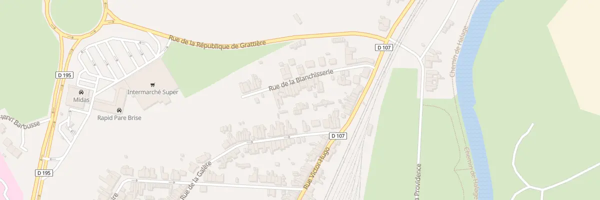 Plan du 33 Rue de la Blanchisserie à Hautmont