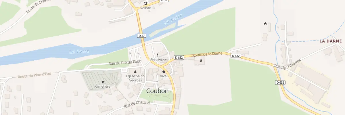 Plan du 9008 Rte de la Darne à Coubon