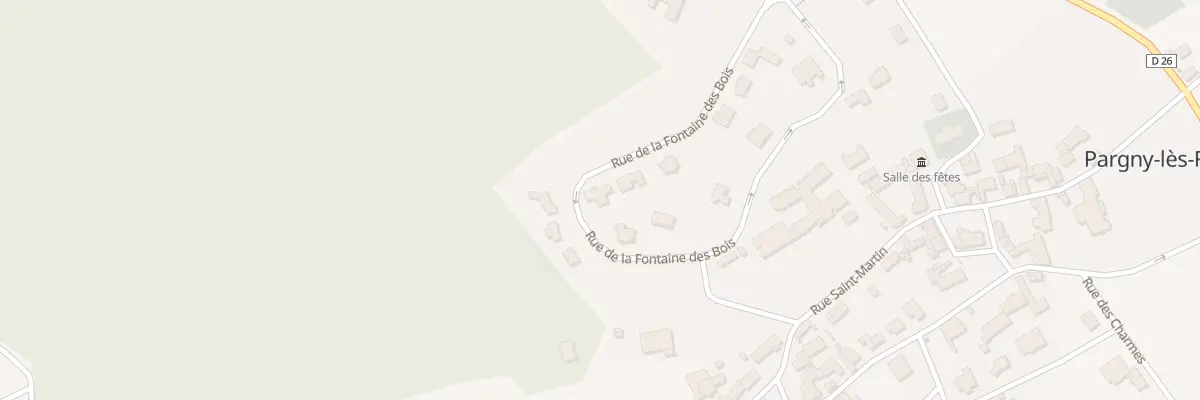 Plan du 15 Rue de la Fontaine des Bois à Pargny-lès-Reims