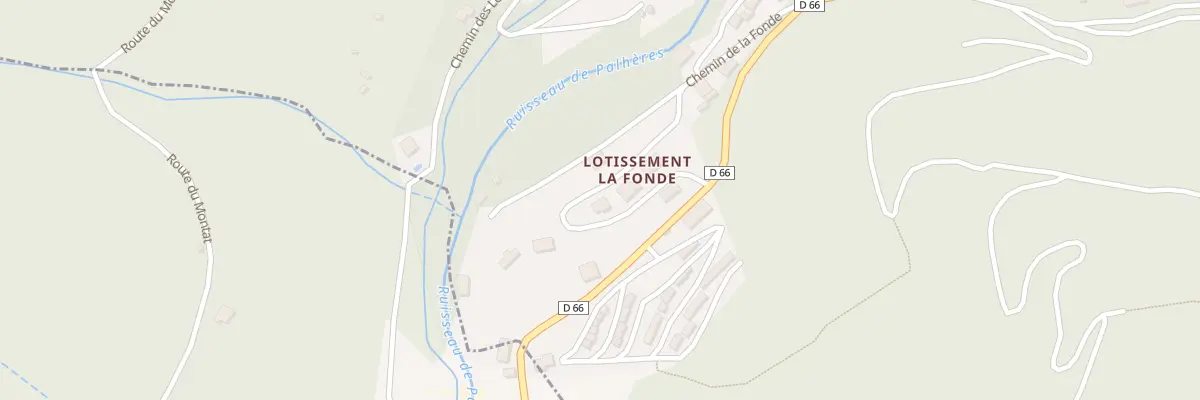 Plan du 6050 Lot La Fonde à Villefort