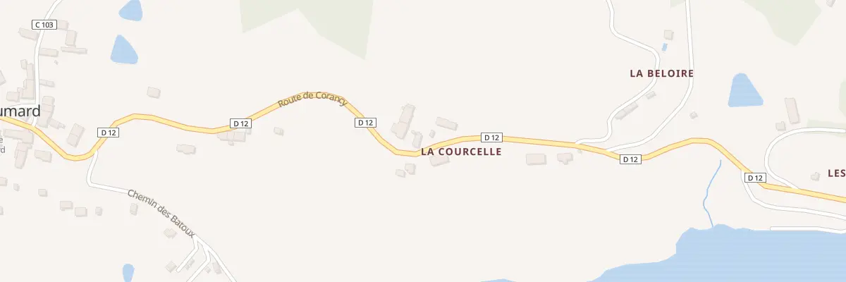 Plan du 33 Rte de Corancy à Chaumard