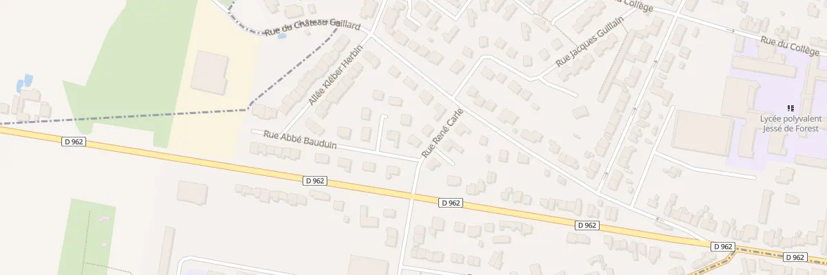 Plan du 2 Rue Abbe Bauduin Rés Fenelon à Avesnes-sur-Helpe