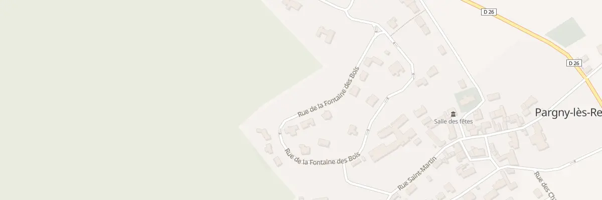 Plan du 10 Rue de la Fontaine des Bois à Pargny-lès-Reims