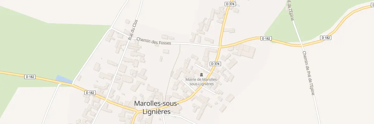 Plan du 5002F Imp du Four à Marolles-sous-Lignières