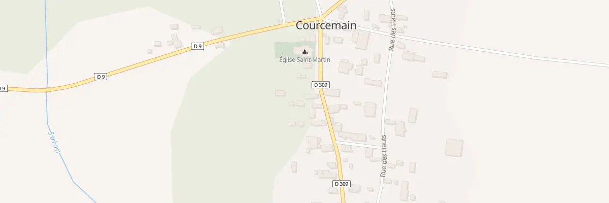 Plan du 8 Rue de l’Eglise à Courcemain