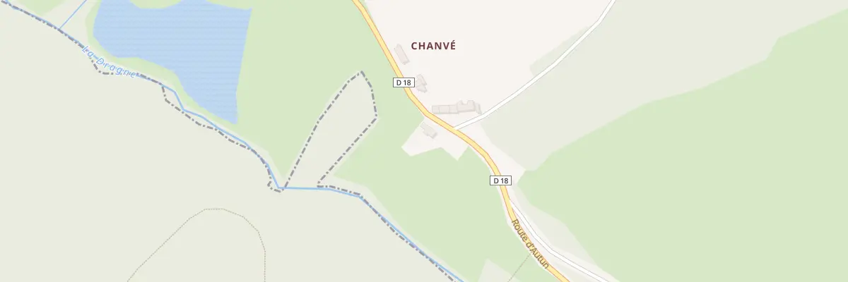 Plan du 273 Rte d’Autun à Villapourçon