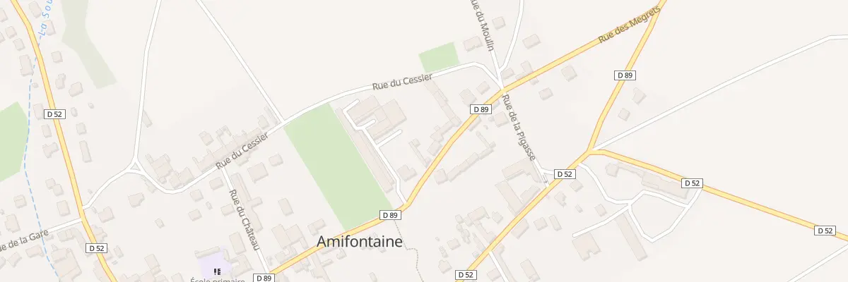 Plan du 25 Rue des Mégrets à Amifontaine