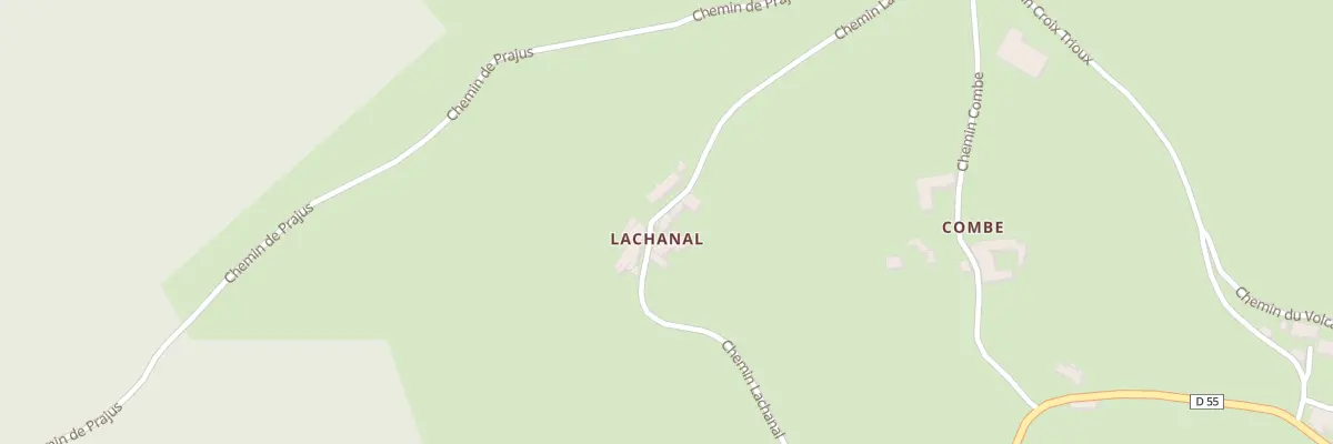 Plan du 310 Che Lachanal à Palogneux