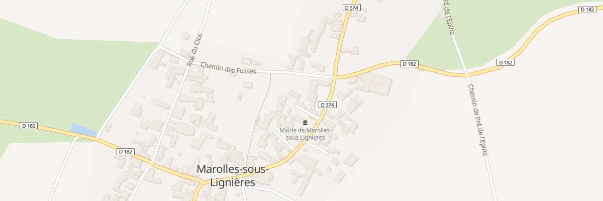 Plan du 2 Imp du Four à Marolles-sous-Lignières