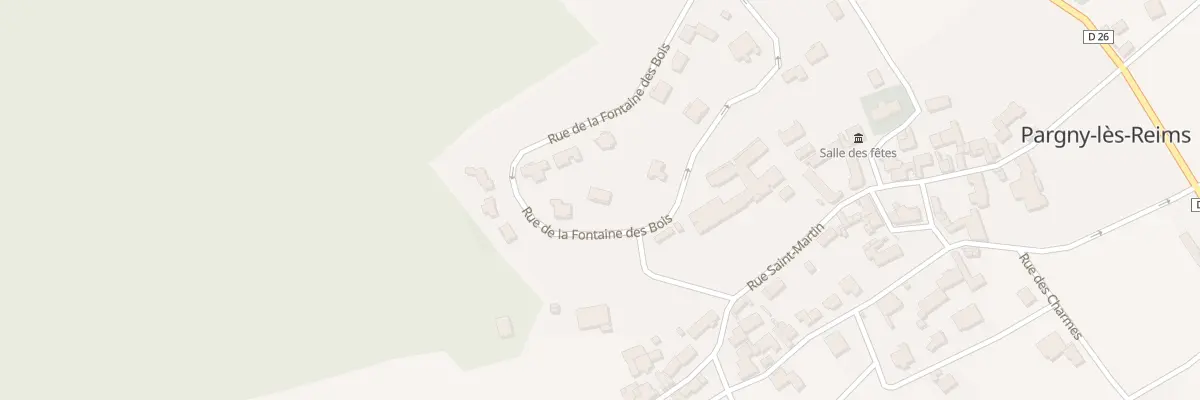 Plan du 19 Rue de la Fontaine des Bois à Pargny-lès-Reims
