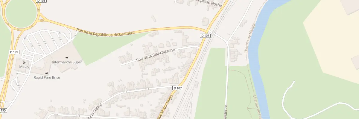 Plan du 9 Rue de la Blanchisserie à Hautmont