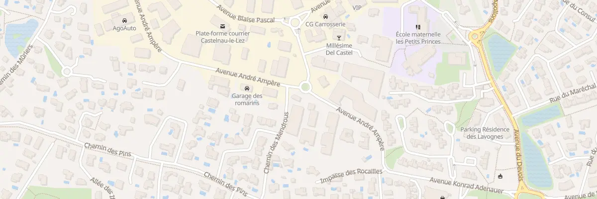 Plan du 970 Che des Mendrous à Castelnau-le-Lez
