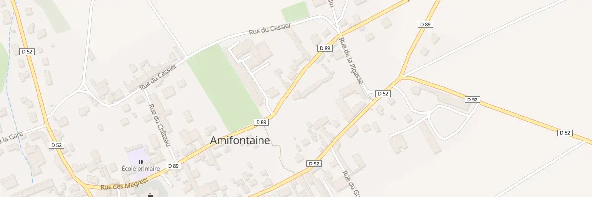 Plan du 9001 Rue des Mégrets à Amifontaine