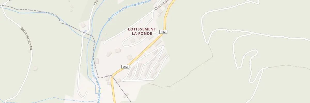 Plan du 6020 Rte du Mas de la Barque à Villefort