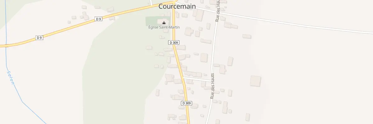 Plan du 7 Rue de l’Eglise à Courcemain