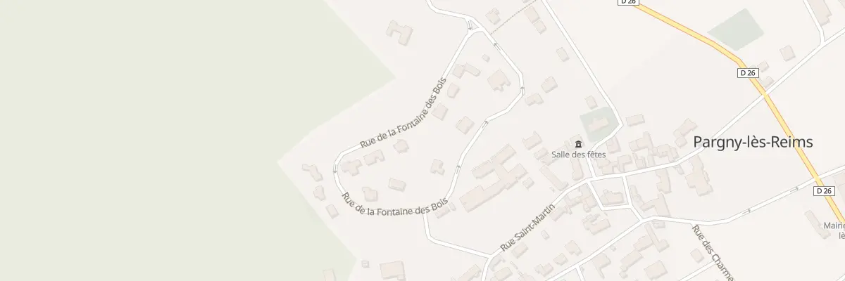 Plan du 9 Rue de la Fontaine des Bois à Pargny-lès-Reims