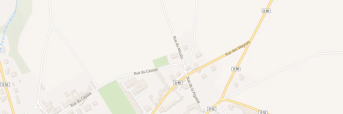Plan du 33 Rue du Cessier à Amifontaine