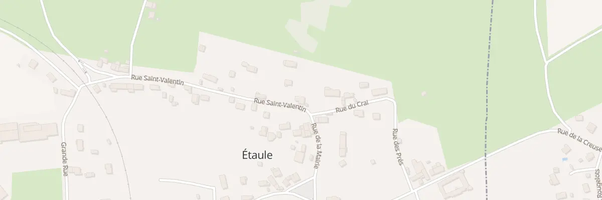 Plan du 2 Rue St Valentin à Étaule