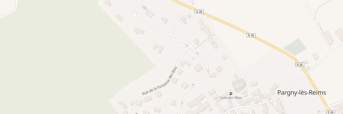 Plan du 4 Rue de la Fontaine des Bois à Pargny-lès-Reims