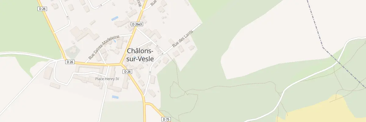 Plan du 2 Rue des Larris à Châlons-sur-Vesle