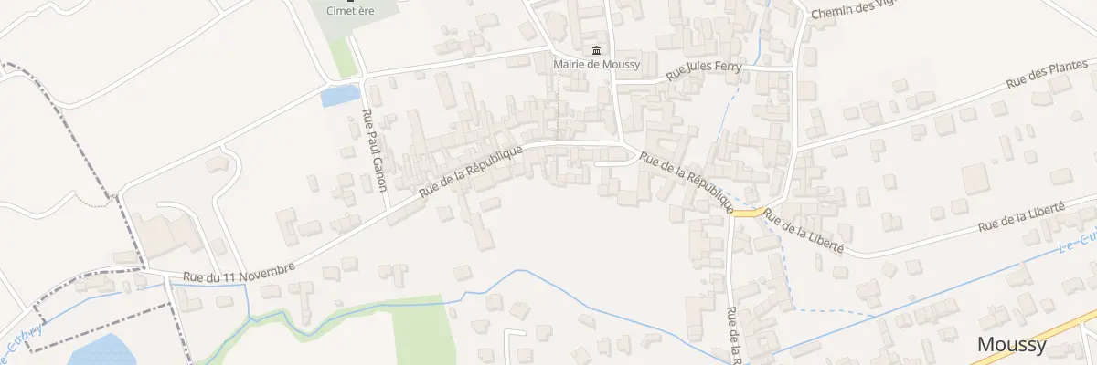 Plan du 11 Rue du 11 Novembre à Moussy