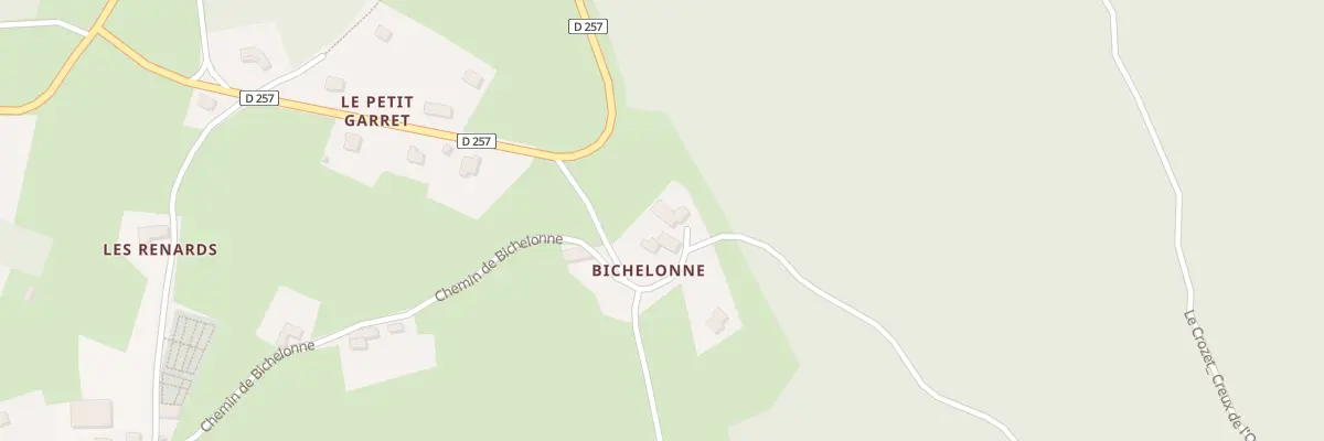 Plan du 5033 Bichelonne à Saillant