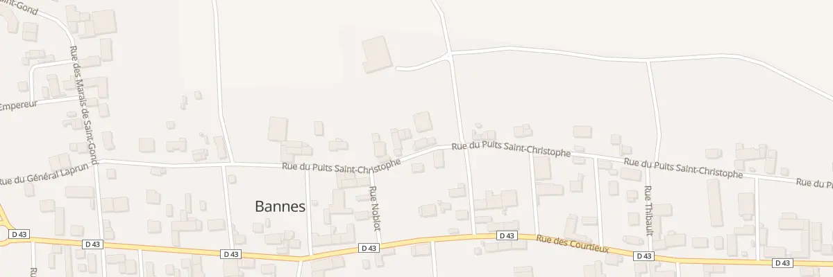 Plan du 37 Rue du Puits St Christophe à Bannes
