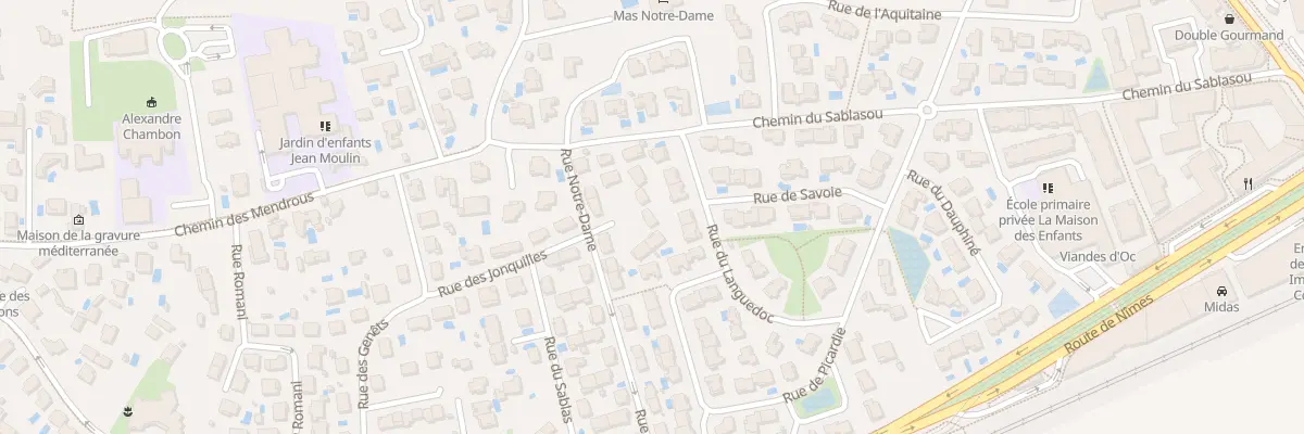 Plan du 6 Imp Notre Dame à Castelnau-le-Lez