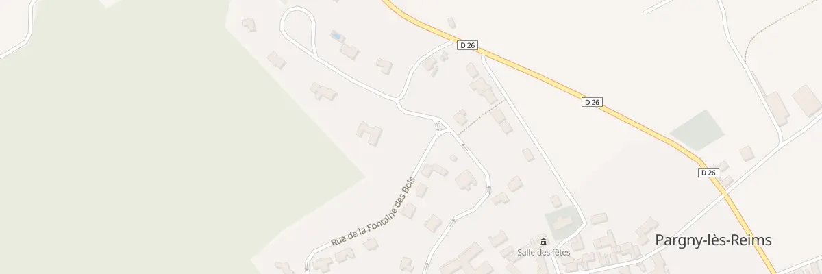 Plan du 2 Rue de la Fontaine des Bois à Pargny-lès-Reims