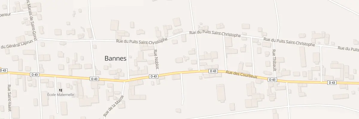Plan du 45 Rue des Courtieux à Bannes