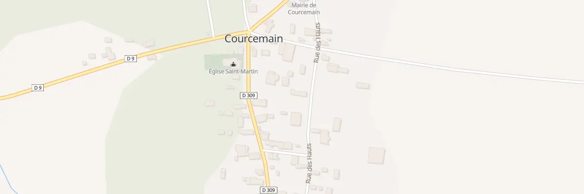 Plan du 5 Rue des Hauts à Courcemain