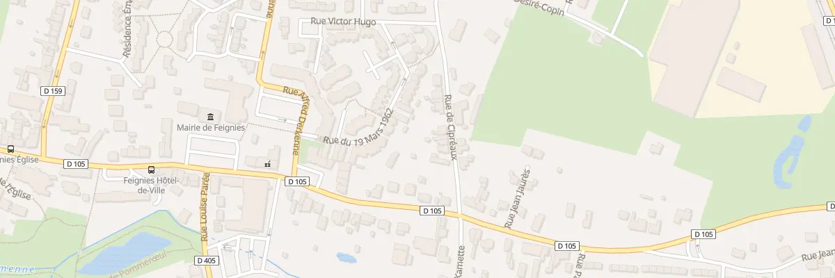 Plan du 7 Rue de Cipreaux à Feignies